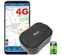 Car Tracker, 4G LTE Vehicle Tracker Devices No Monthly Fee, 20000mAh Rechargeable Big Battery Magnetic GPS Traker, UK & Worldwide Real Time Tracking, Safe Area, Route Memory System and Alarms