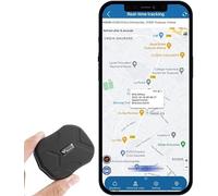 Car Tracker, UK & Worldwide Real-Time Tracking Anti-Theft Mini GPS Tracker Device No Monthly Fee with Strong Magnet, SOS & Geofence Alarm GPS Tracker for Kids Seniors Car Taxi and Truck, Free APP