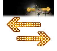 Car Traffic Arrow Flashing Light Guide Warning Indicator with Brackets and Accessories 12V-24V LED Light Truck Strobe Lights for Watering Cart Sweeper Work(14 * 8 in)