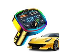 Car Transmitter - PD Fast Charging USB Adapter | Wireless FM Radio Receiver | Hands Free Calling Kit With LED Digital Display, HiFi Music Audio Converter For Vehicle Phone PC Travel