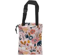 Car Trash Bag Creative Floral Car Garbage Bag Hanging Car Trash Can for Back Seat with Drawstring, Waterproof Garbage Bags for Car Accessories Vehicle Travelling Camping Outdoor