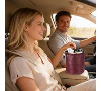 Car Trash Bin - 0.9 Gallon Automotive Waste Organizer,Vehicle Front Seat Storage Box - for Sedans RVs Trucks Drivers Daily Commute School Run Long Drives Vacation Camping Tailgating Sports