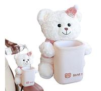 Car Trash Can | Cute Plush Bear Organizer - Plush Animals Automotive Garbage Cans - For Truck SUV RV Sedan Vehicle Automotive -Armrest Box Travel Road Trip Men Women