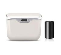 Car Trash Can with Lid, Leakproof Auto Garbage Bin,Universal Clip on Design with Bag Car Leather Trash Waterproof PU auto organizer Organization can Multi-Functional mini ashtray Organizati
