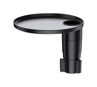 Car Tray Cup Holder - Expandable Portable Rotatable Automotive Table Tray for Eating Working Driver Passenger Travel Commuting Vehicle Truck RV SUV, 360° Adjustable Food Drink Holder , Black