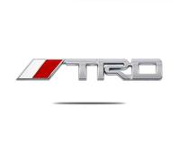 Car TRD Styling Letters Logo Emblem,Car Rear Trunk Badge Sticker Decal Exterior Decor,Silver