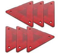 Car Triangle Reflectors 6Pcs Slow Moving Vehicle Sign Plastic Triangle Reflector Car Warning Sign Reflective Safety Signs for Golf Cart Truck Car Triangle Reflectors for Vehicle