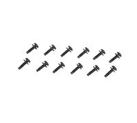 Car Trim Clips Front Windshield Pillars Frame Hinge Torx Screws Bolts and Nuts for Wrangler JK 2007-2017 2016 2015 2014 2013 2012 2011 (6/12pcs, Black-12)