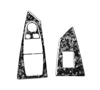 Car Trim for BMW 6 for Series E63 E64 for M6 2004-2010 Forged Carbon Fiber Window Lift Switch Control Panel Trim Cover Sticker(LHD Convertible)