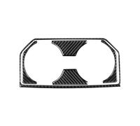 Car Trim Interior F150 For Raptor 2016-2020 Carbon Fiber Interior Car Rear Drainage Cup Holder Trim Stickers Frame Decor Cover