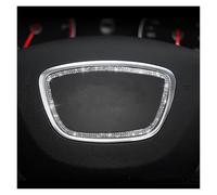 Car Trim Interior For A3 A4 A5 A6 A7 A8 Q3 Q5 Q7 Q8 A1 B9 C7 A6L S3 S5 S7 TT Interior Car Steering Wheel Emblem Ring Trim Sticker Car Interior Trims(Trapezoid)