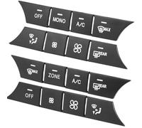 Car Trim Interior for Benz C E CLS GLK Class W204 W212 ABS Car Console AC Media Volume AUTO Buttons Sequins Cover Stickers Trim(Zone Black)