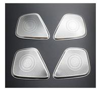 Car Trim Interior For Benz For CLA C118 W118 A Class W177 V177 Door Window Tweeter Audio Speaker Cover Stickers Car Interior Trim Strips(A Model Silver)
