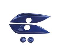 Car Trim Interior For Benz For GLC C E Class W205 W213 X253 Car Seat Adjust Switch Button Covers Stickers Panel Trim Car Interior Trim Strips(Blue)