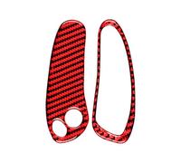 Car Trim Interior For Chevrolet For Corvette C5 1998-2004 Interior Car Speedometer Both Sides Button Trim Cover Frame Sticker(Style A(Red))