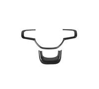 Car Trim Interior For Dodge For RAM 1500 2018 2019 2020 2021 Up Car Steering Wheel Decoration Cover Interior Accessories Car Interior Trim Strips(Black Carbon Fiber)