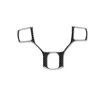 Car Trim Interior For Dodge For RAM 2016-2018 Accessories Interior Trim Car Steering Wheel Button Frame Cover Interior Mouldings(Black Carbon)