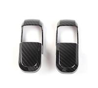 Car Trim Interior For F150 2015-2020 Car Seat Safety Belt Button Cover Trim Safety Buckle Cover Strip Car Interior Accessories(Carbon Fiber)