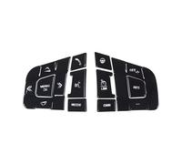 Car Trim Interior For Land For Rover For Discovery For Sport 2015-2019 Car Steering Wheel Button Decoration Protective Sticker Car Interior Accessories(Style B Black)