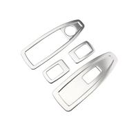 Car Trim Interior For Peugeot 2008 2014-2019 Car Rear Tail Back Light Lamp Detector Frame Stick Style ABS Chrome Cover Trim Car Interior Trims(Stainless Steel)