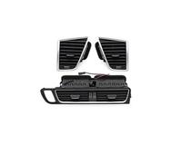 Car Trim Interior For Q5 2009-2018 LHD Front Dashboard Left Right Middle Air Conditioner AC Vent Grille Outlet Assembly Interior Mouldings(LHD-3X SET)