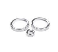 Car Trim Interior For Range For Rover For Velar 2017-2023 For Evoque 2019-2022 Car Central Air Conditioning Volume knobs Ring Trim(Brilliant Silver)
