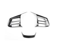 Car Trim Interior For Subaru For Forester 2013 2014 2015 Car Steering Wheel Decoration Bezel Cover Trim Car Interior Trim Strips(Carbon Fiber Black)