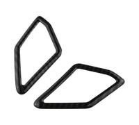 Car Trim Interior For VW for T-Roc 2018-2023 2Pcs Car Front Window Audio A Pillar Speaker Circle Cover Trim Stickers Car Interior Trims(Carbon fiber black)