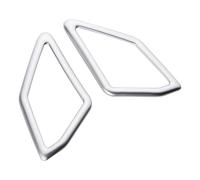 Car Trim Interior For VW for T-Roc 2018-2023 2Pcs Car Front Window Audio A Pillar Speaker Circle Cover Trim Stickers Car Interior Trims(Matte sliver)