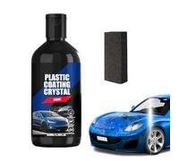 Car Trim Restorer - 100ml Auto Interior & Exterior Scratch Remover | Quick Dry Non Greasy Black Trim Restoring Coating Agent For SUVs, Trucks, Dashboards, And Rubber Parts