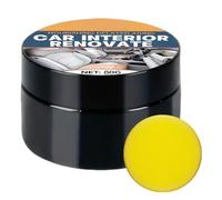 Car Trim Restorer - 50g 80g Gentle Renovation Paste, Fade Reviver Dashboard Leather Repair, Non-Abrasive UV Protection | Interior Detail Compound Door Panel Steering Wheel Armrest Center Console
