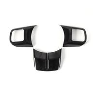 Car Trim Sticker For Jeep For Patriot For Compass For Grand For Cherokee For Wrangler 2011-2017 ABS Car Interior Steering Wheel Decoration Cover Stickers(Black)