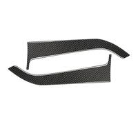 Car Trim Sticker Protector 2PCS Carbon Fiber Car Inner Front Door Anti-Kick Panel Protective Cover Interior For Mustang 2015-2021(Black)