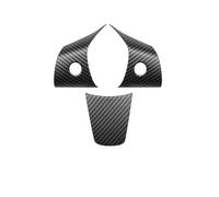Car Trim Sticker Protector Car Steering Wheel Trim For Tesla For Model 3 For Y Auto ABS Carbon Fiber Patch Decoration Interior(Matte Carbon Fiber)