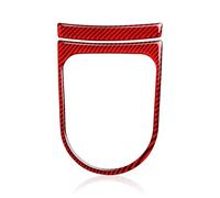 Car Trim Sticker Protector Carbon Fiber Car Interior Gear Frame Panel Trim Sticker Decal, For Mustang GT 2015-2020 Accessories(Black)(Red)