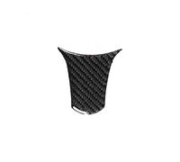 Car Trim Sticker Protector For Alfa For Romeo 159 2005-2024 Carbon Fiber Steering Wheel Panel Car Interior Accessories Decorative Stickers(B black)