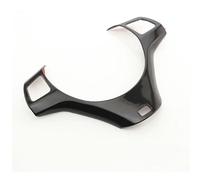 Car Trim Sticker Protector Steering Wheel Panel Decoration Cover Sticker for BMW 1 3 Series E90 E92 E93 2005-2012 E82 E87 2004-2011 X1 E84(Black)