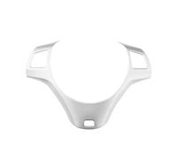 Car Trim Sticker Protector Steering Wheel Panel Decoration Cover Sticker for BMW 1 3 Series E90 E92 E93 2005-2012 E82 E87 2004-2011 X1 E84(Silver)