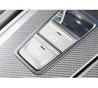 Car Trim Strip For A6 C8 Car Interior Console Gear Electronic Handbrake P Button Decorative Frame Cover Trim Sticker Accessories(Silver)