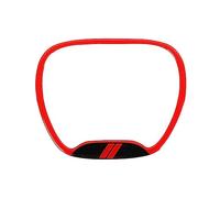 Car Trim Strip For Dodge For Challenger For Charger 2015+ For Durango Central Ring For Steering Wheel Trim Cover Interior(Red)