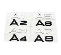 Car Trunk Badge Sticker 3D ABS Emblem Letters,For Audi A1 A2 A3 A4 A5 A6 A7 A8