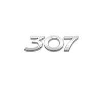 Car Trunk Badge Sticker 3D ABS Emblem Letters,For Peugeot 206 207 208 301 307 308