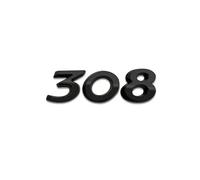 Car Trunk Badge Sticker 3D ABS Emblem Letters,For Peugeot 206 207 208 301 307 308