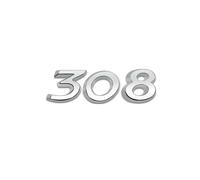 Car Trunk Badge Sticker 3D ABS Emblem Letters,For Peugeot 206 207 208 301 307 308