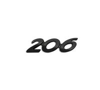 Car Trunk Badge Sticker 3D ABS Emblem Letters,For Peugeot 206 207 208 301 307 308