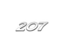Car Trunk Badge Sticker 3D ABS Emblem Letters,For Peugeot 206 207 208 301 307 308