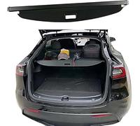 Car Trunk Cargo Cover Compatible For Tesla Model Y 2020-2023,Waterproof Retractable Rear Luggage Cover Security Shield Panel Roller Blind.