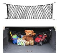Car Trunk Cargo Net For MG ZS Hybrid+ Luxury (2024 2025 2026), Stretchable Cargo Net Storage with Hooks Organizer Net Adjustable Elastic,A/Double-layer Vertical Netting 90cm*30cm
