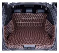 Car Trunk Main Mat For BYD For Seal U For Sealion 6 For Song Plus For DMI Trunk Mats Leather Durable Cargo Liner Boot Carpets Interior Cover Full Coverage Car Boot Mat(COFFEE,With speaker)