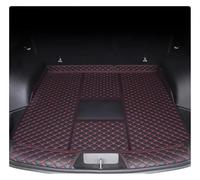 Car Trunk Main Mat For Haval For H6 PHEV Fuel Accessories Trunk 3rd Gen 2025 2024 Interior Protection Mat Leather Waterproof Conversion Full Coverage Car Boot Mat(Main Pad Black Red,Fuel)
